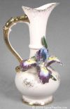 Ewer-Shaped Vase with Applied Iris.